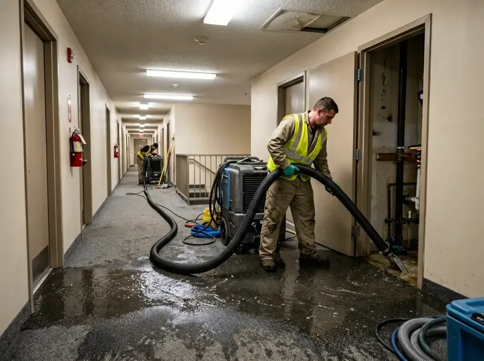 multi-unit-apartment-hallway-f-005 — frequently asked questions, Emergency Burst Pipe Water Extraction & Removal in Ocean Po…